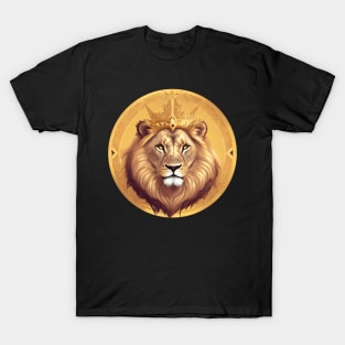 Regal Lion with Crown no.10 T-Shirt